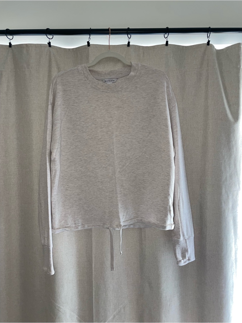 Athleta Sweatshirt | Size M | Oatmeal/Light Gray